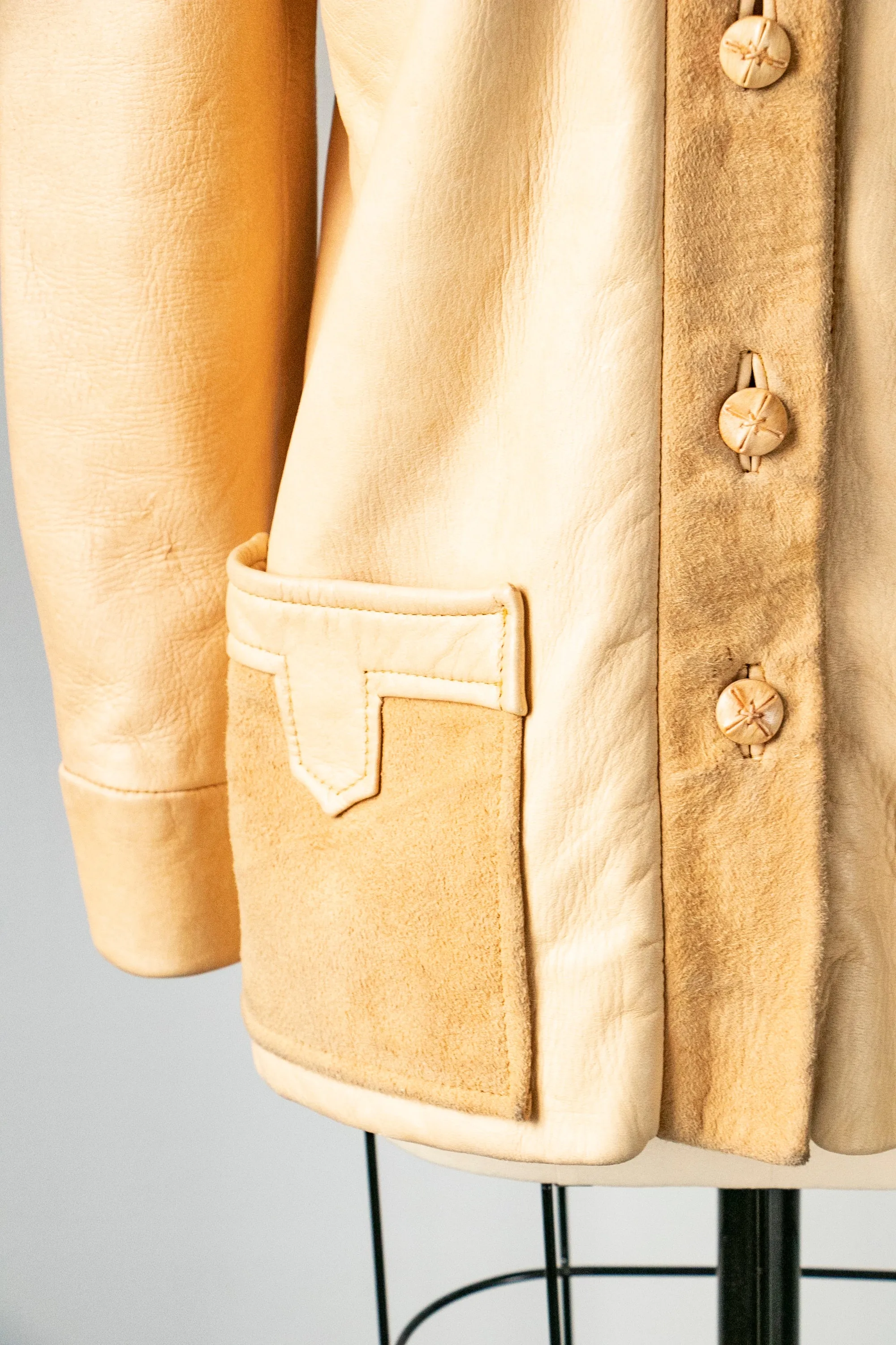 1960s Jacket Suede Buckskin XS