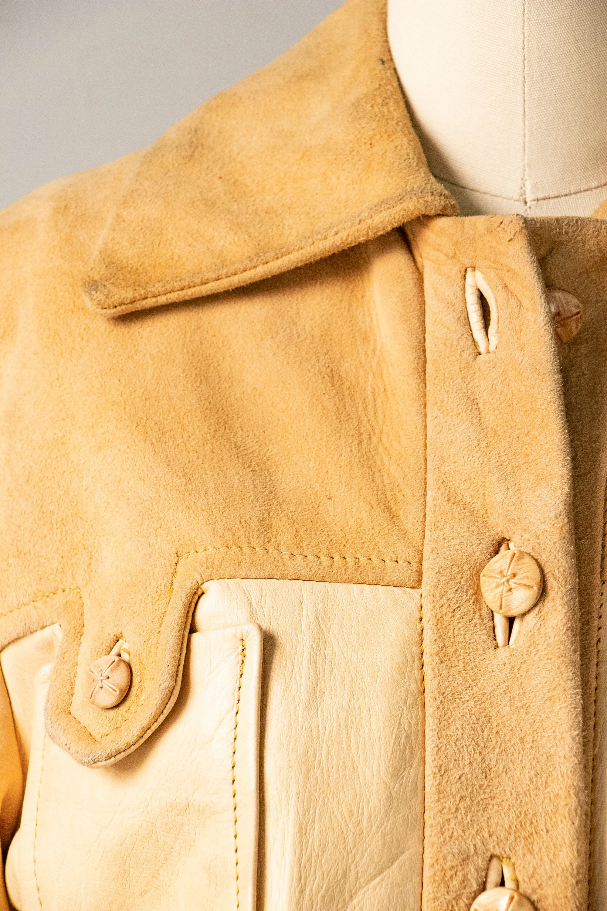 1960s Jacket Suede Buckskin XS