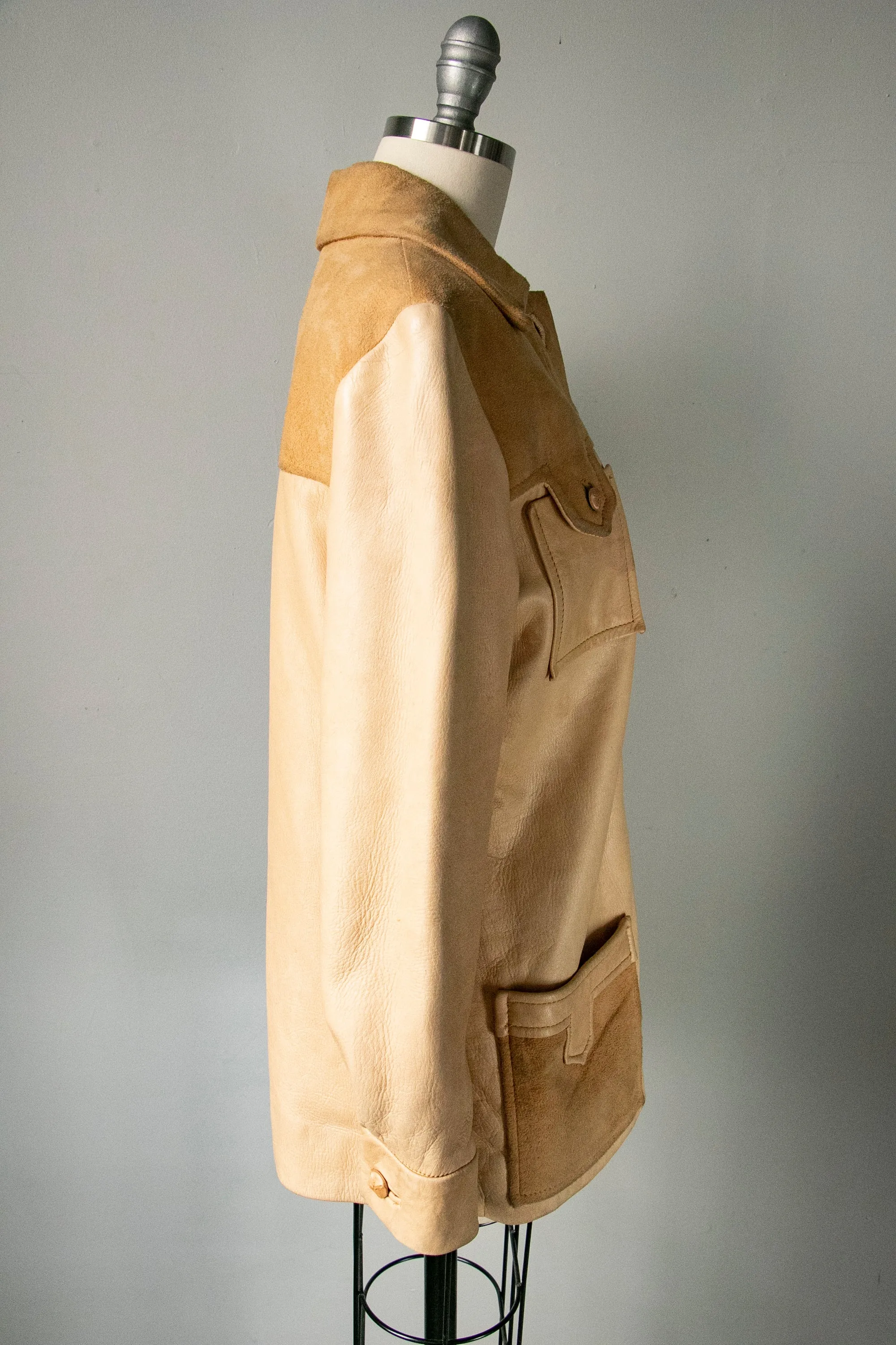 1960s Jacket Suede Buckskin XS