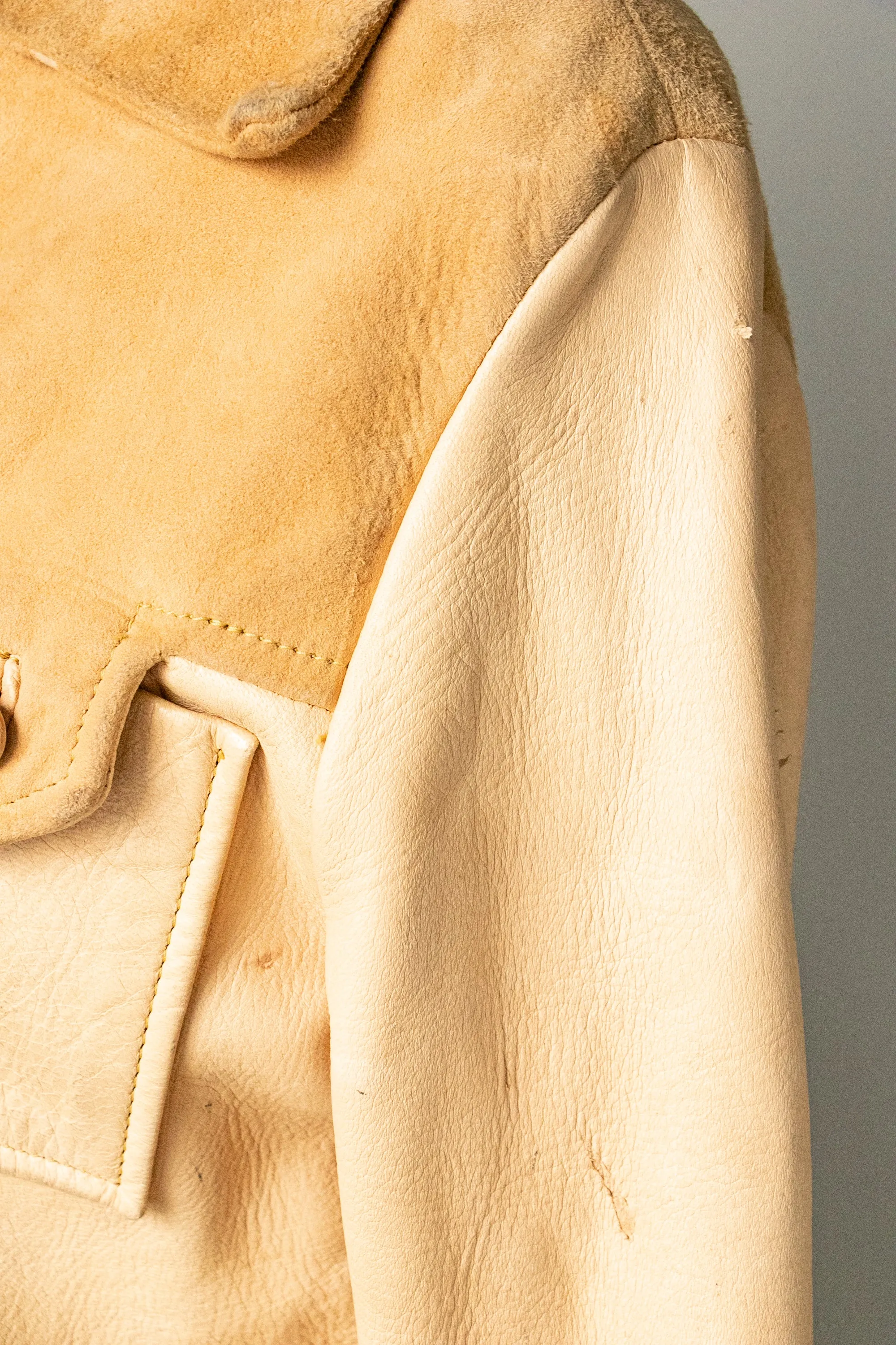 1960s Jacket Suede Buckskin XS