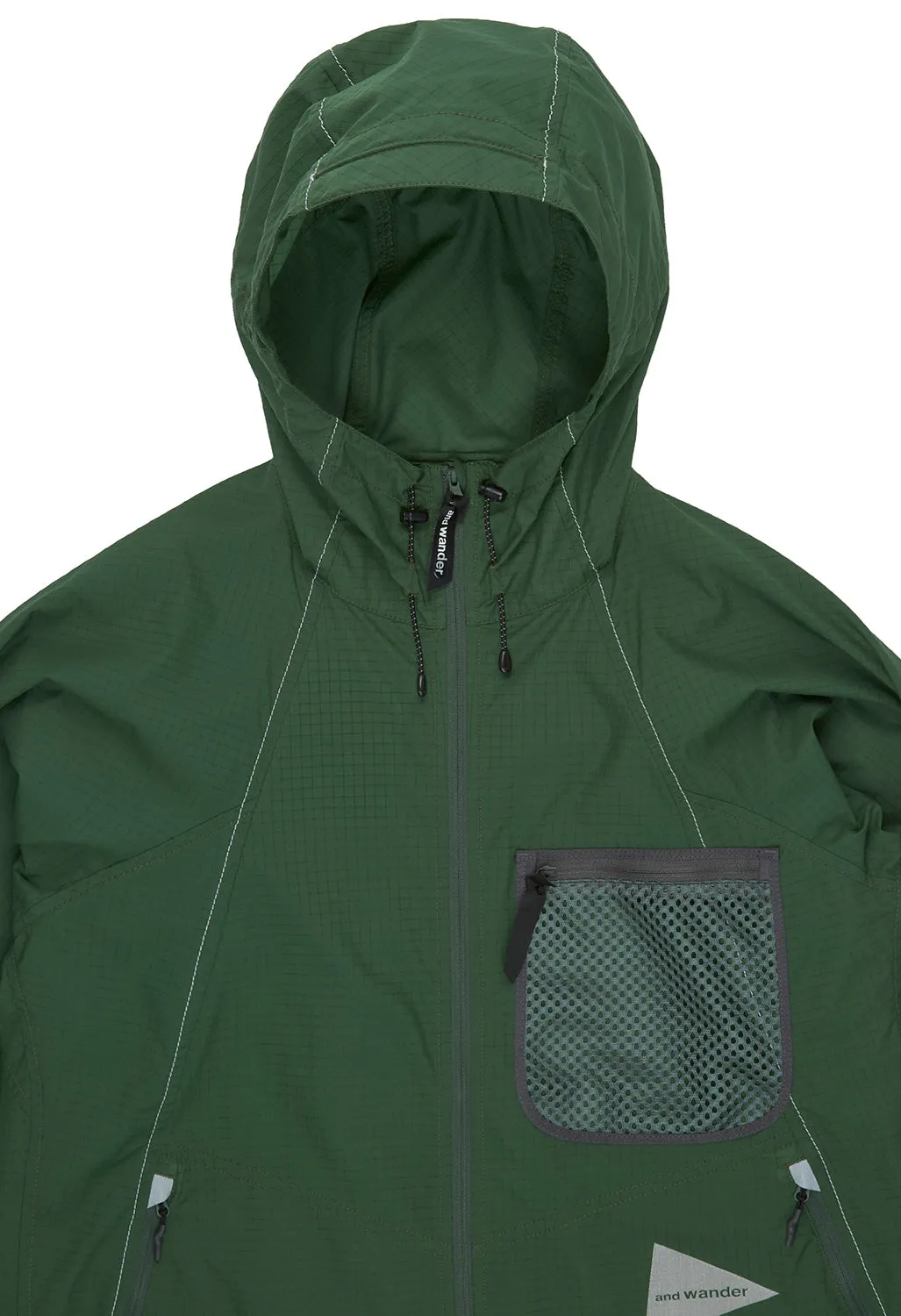 And Wander Men's Breath Rip Hoodie - Green