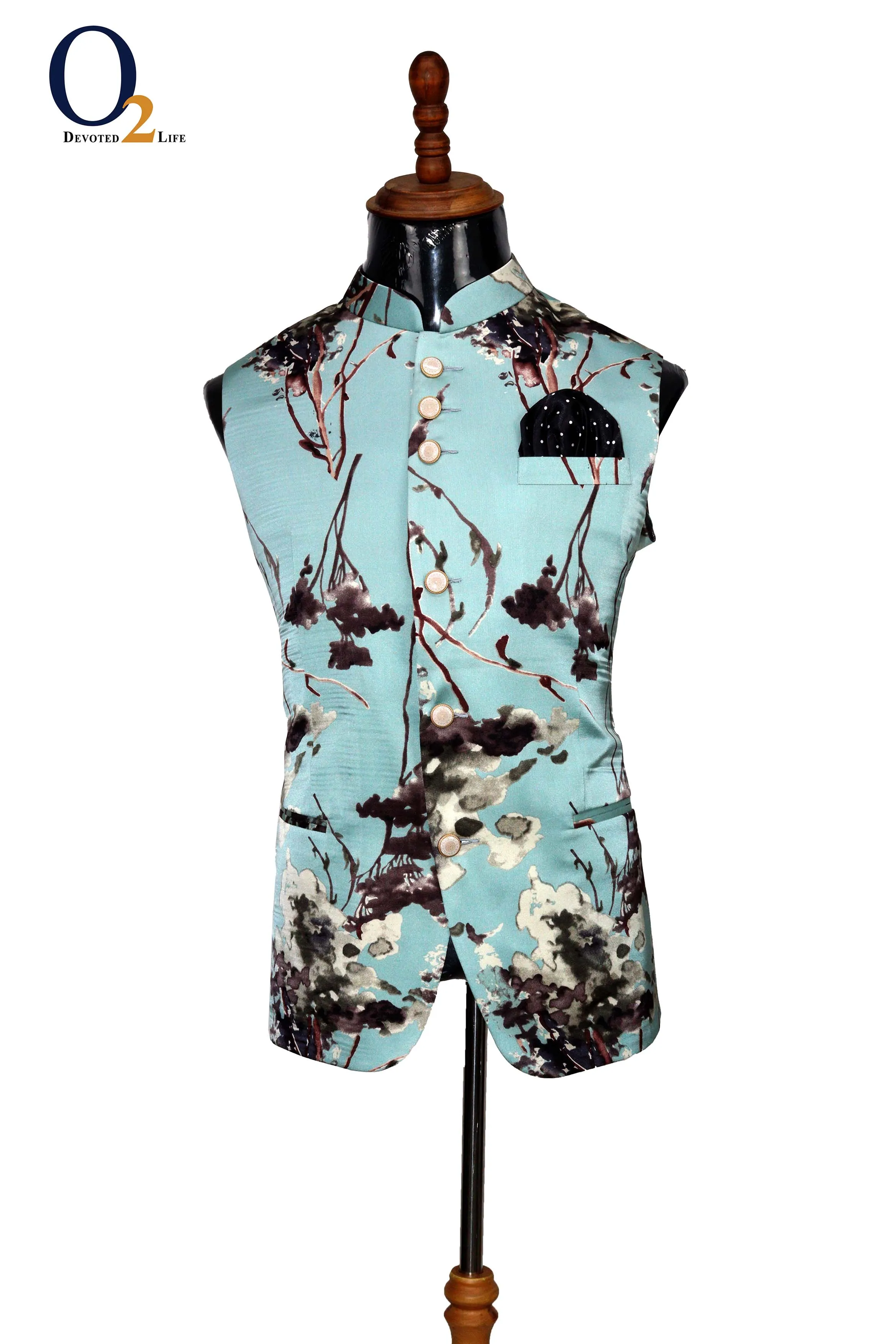 Banarasi Silk Printed Vest