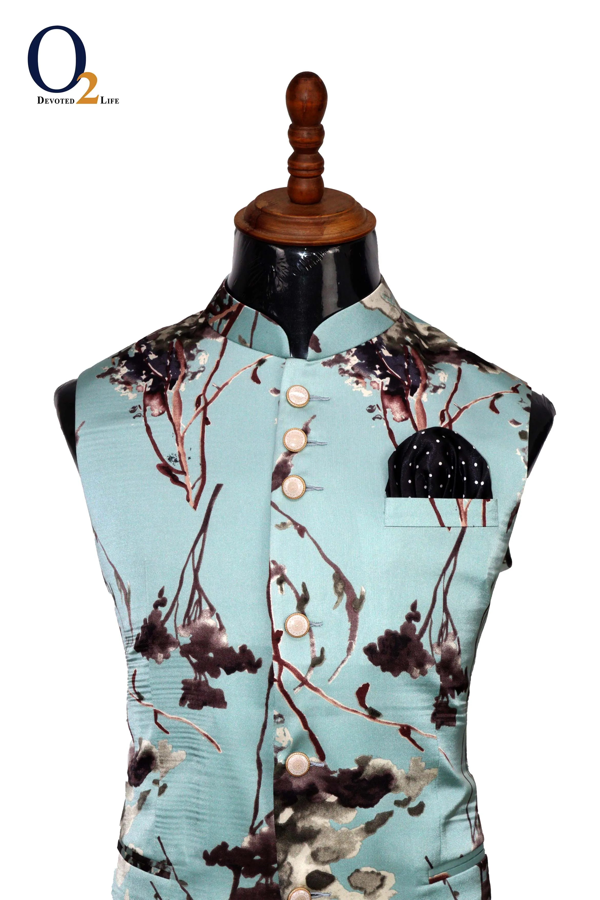Banarasi Silk Printed Vest