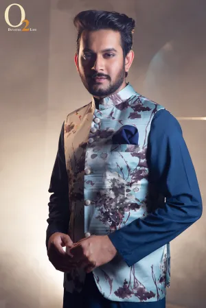 Banarasi Silk Printed Vest