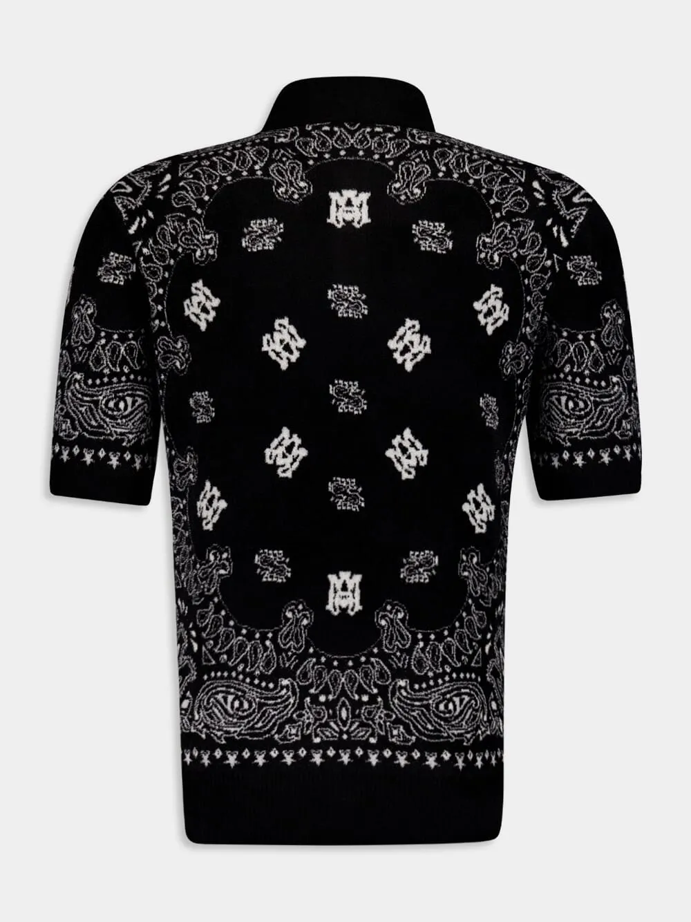 Bandana Print Short Sleeve Polo