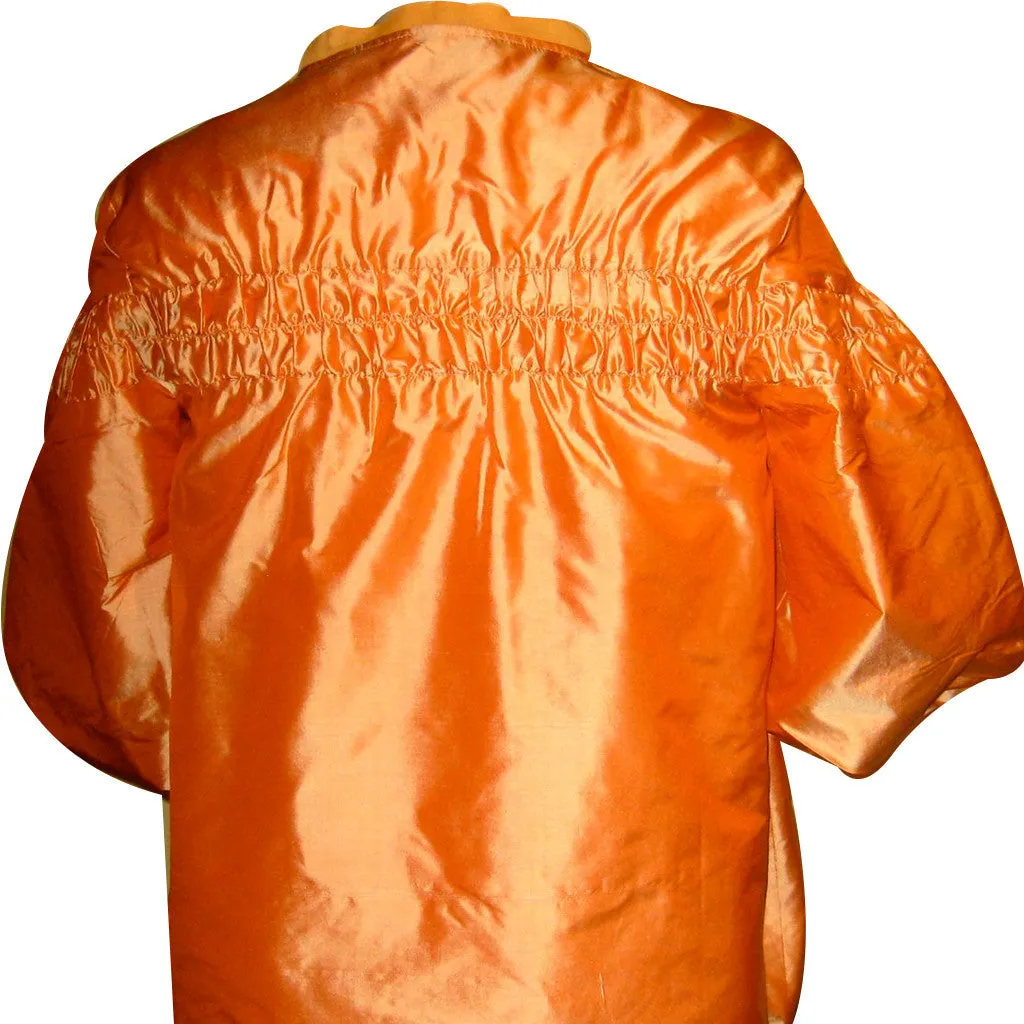 Bombay Burnt Orange Silk Jacket