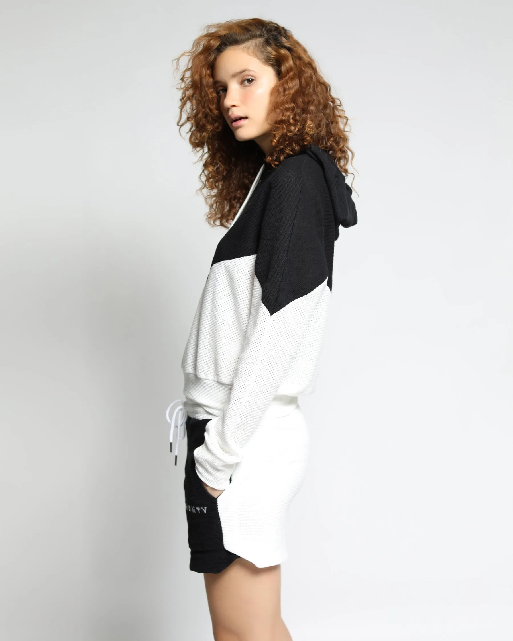 Breathe Mesh Color Block Hoodie (FINAL SALE)