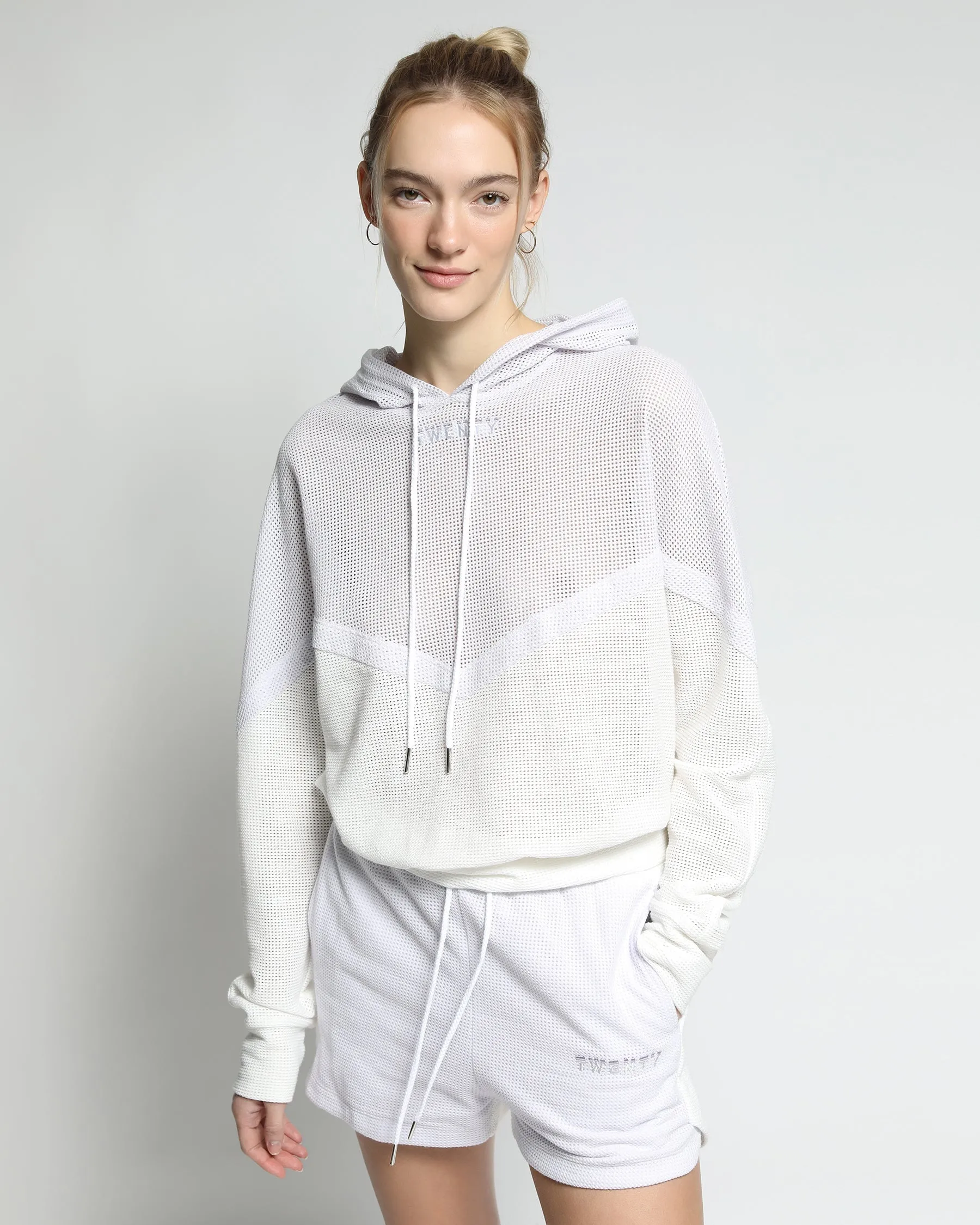 Breathe Mesh Color Block Hoodie (FINAL SALE)