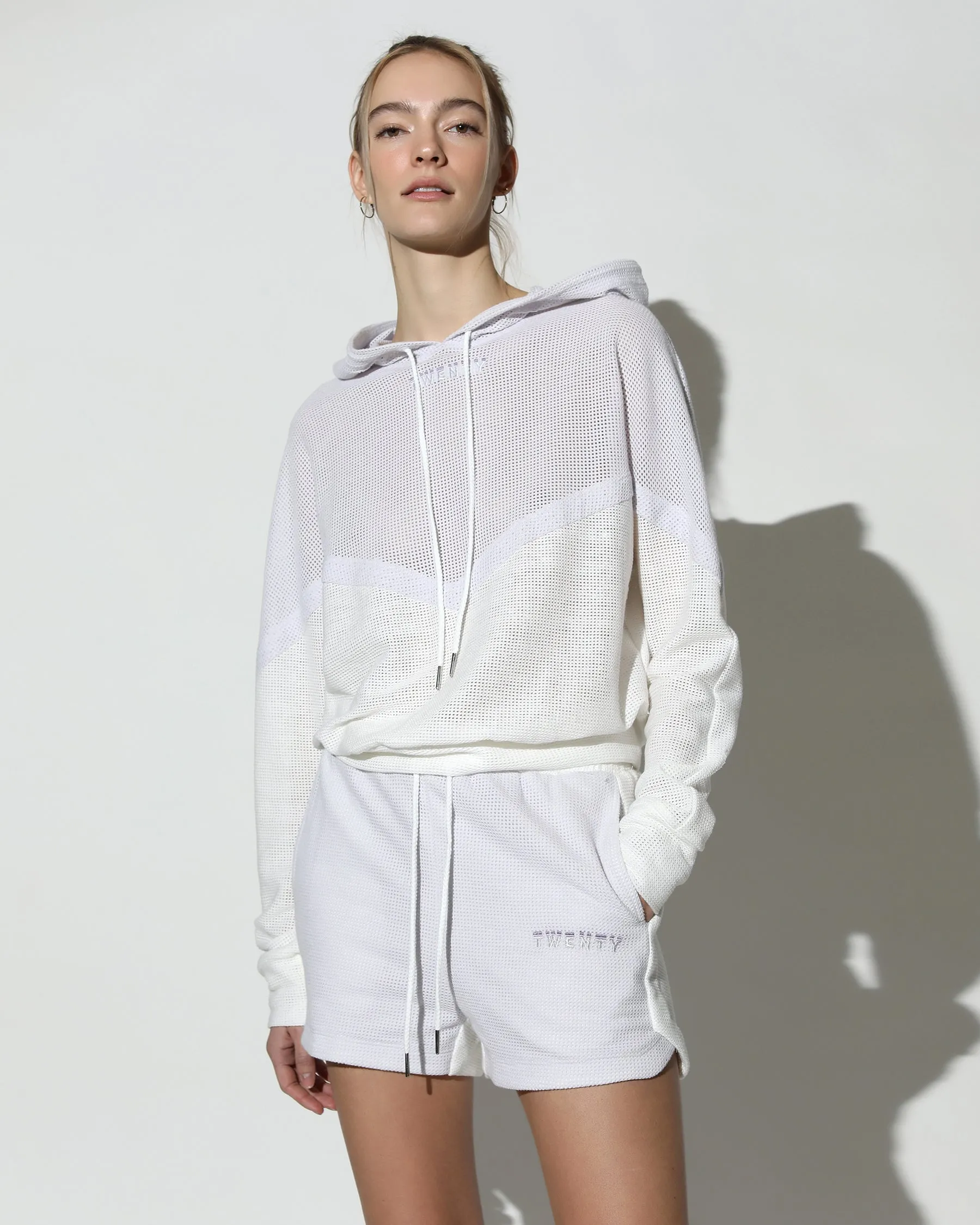 Breathe Mesh Color Block Hoodie (FINAL SALE)