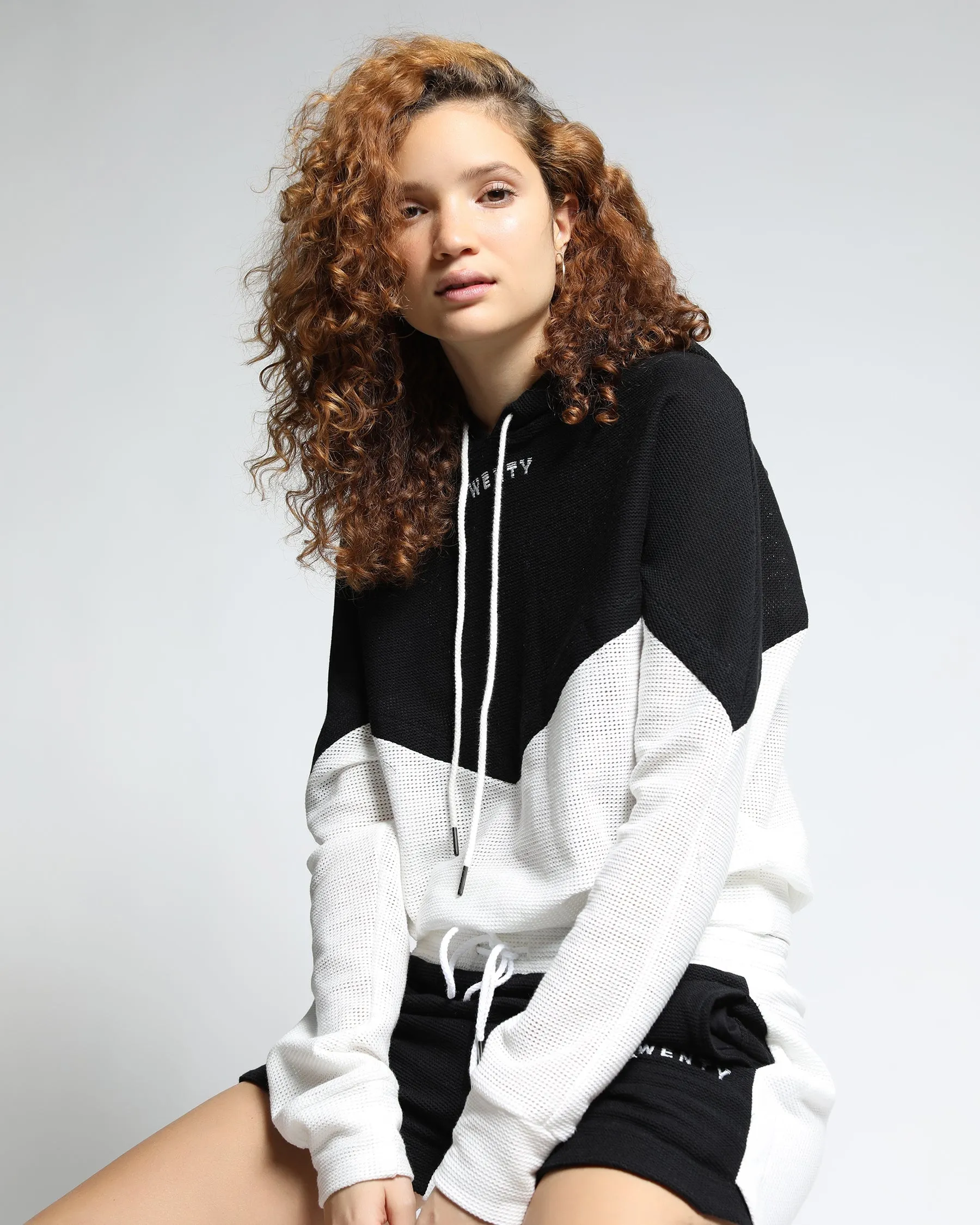 Breathe Mesh Color Block Hoodie (FINAL SALE)