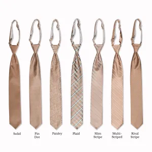 Classic Long Tie - Taupe