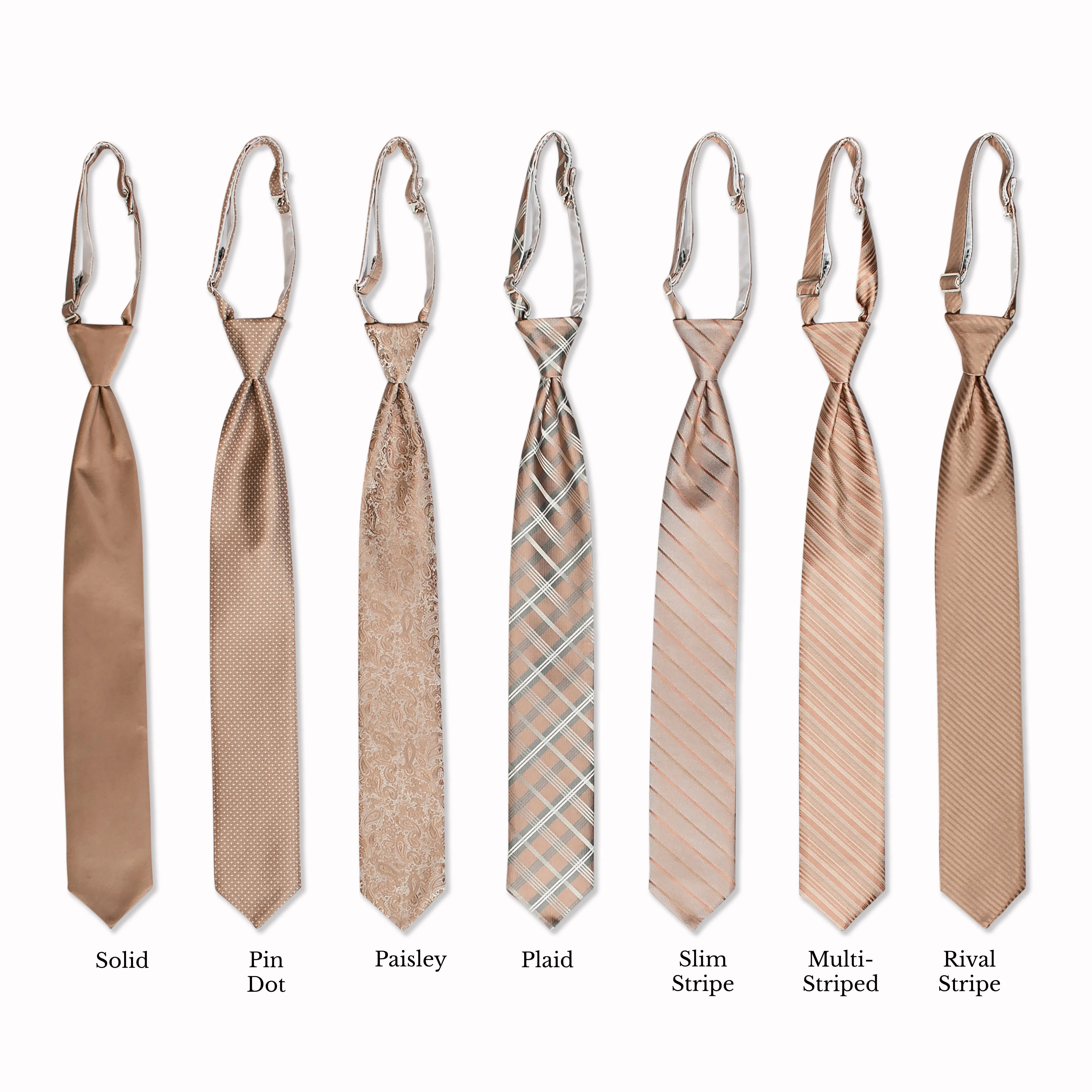 Classic Long Tie - Taupe