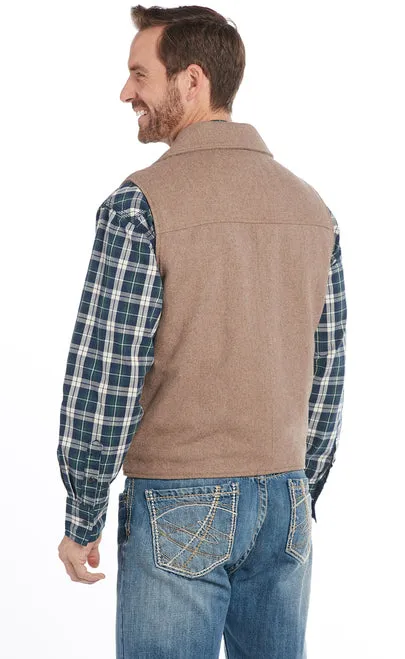 Cripple Creek Men's Wool Collared Vest