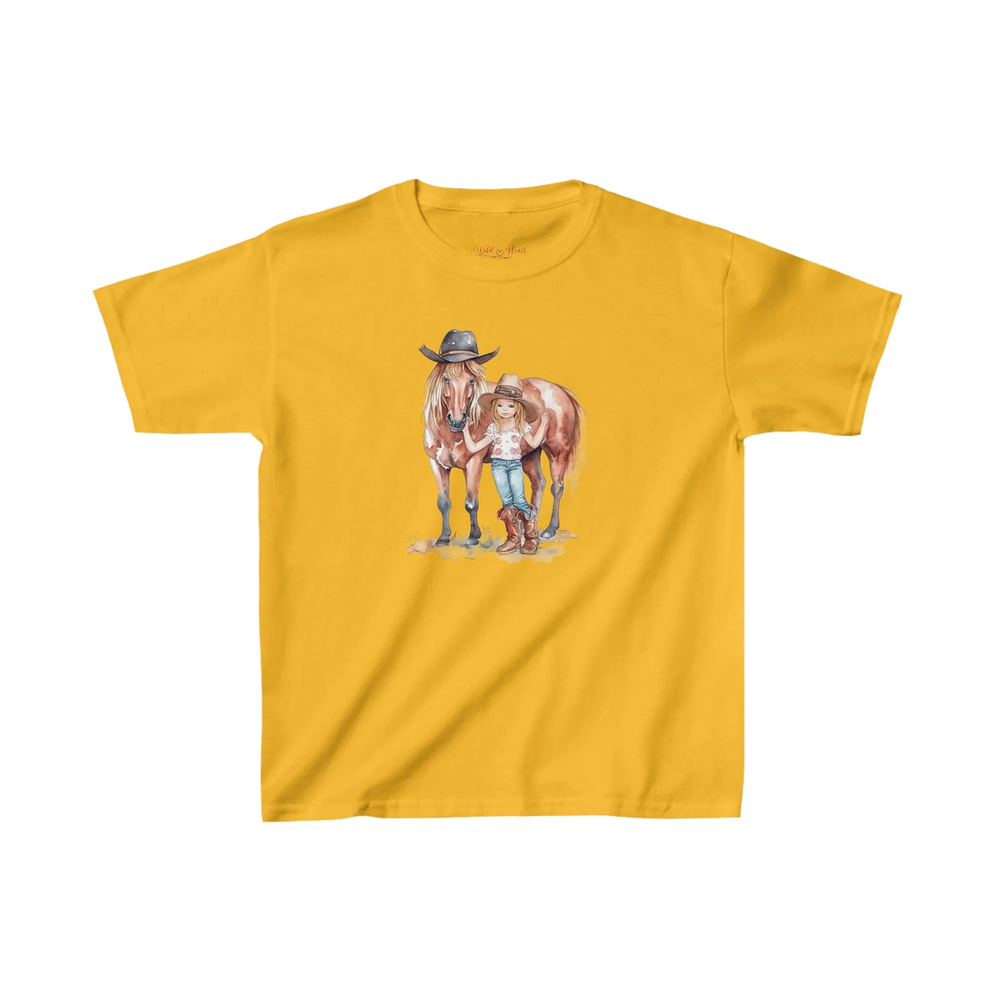 Cute Little Country Girl with her Pony T-Shirt, Country T-Shirt, Gift, Kids T-Shirt