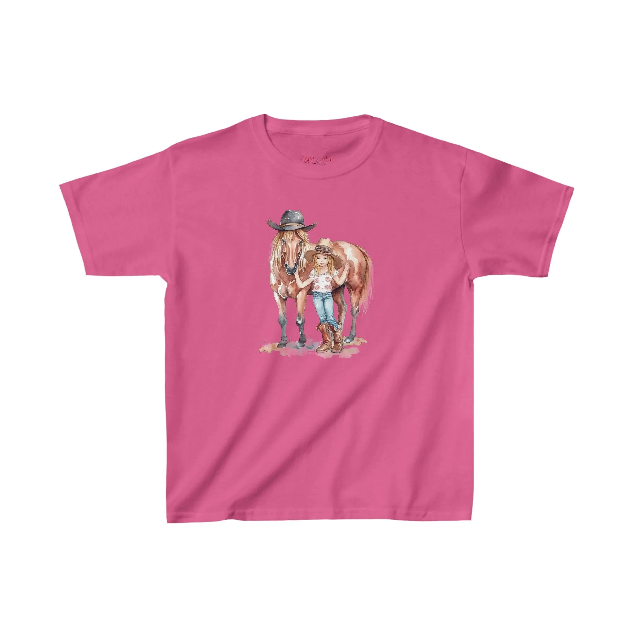 Cute Little Country Girl with her Pony T-Shirt, Country T-Shirt, Gift, Kids T-Shirt