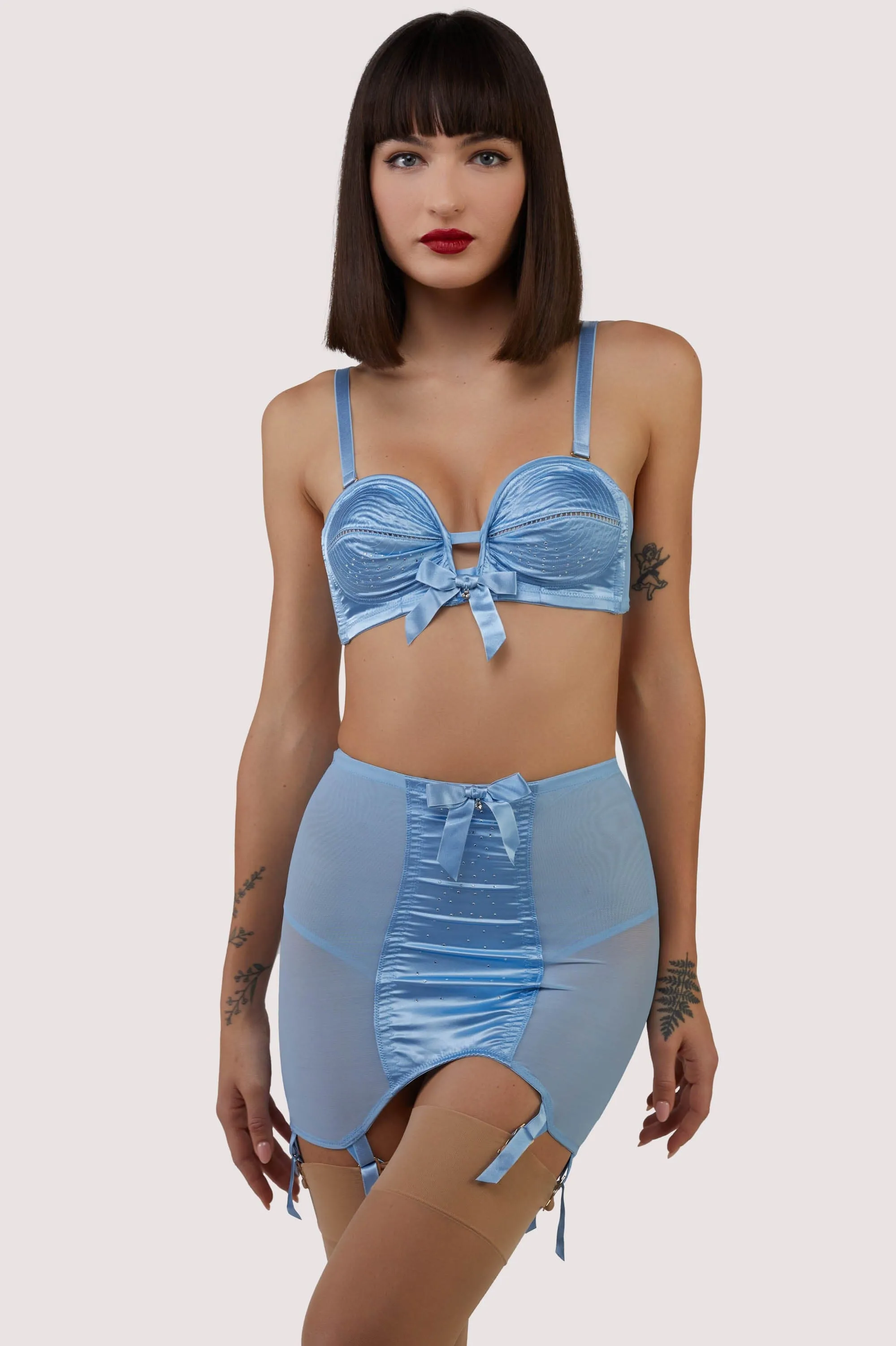 Dorothy Baby Blue Diamanté Girdle