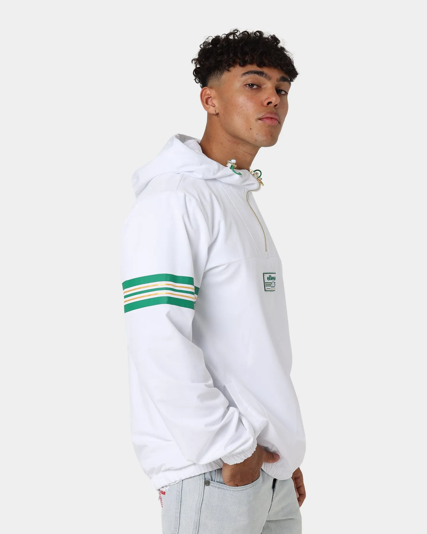 Ellesse Arbitra Quarter Zip Hoodie White