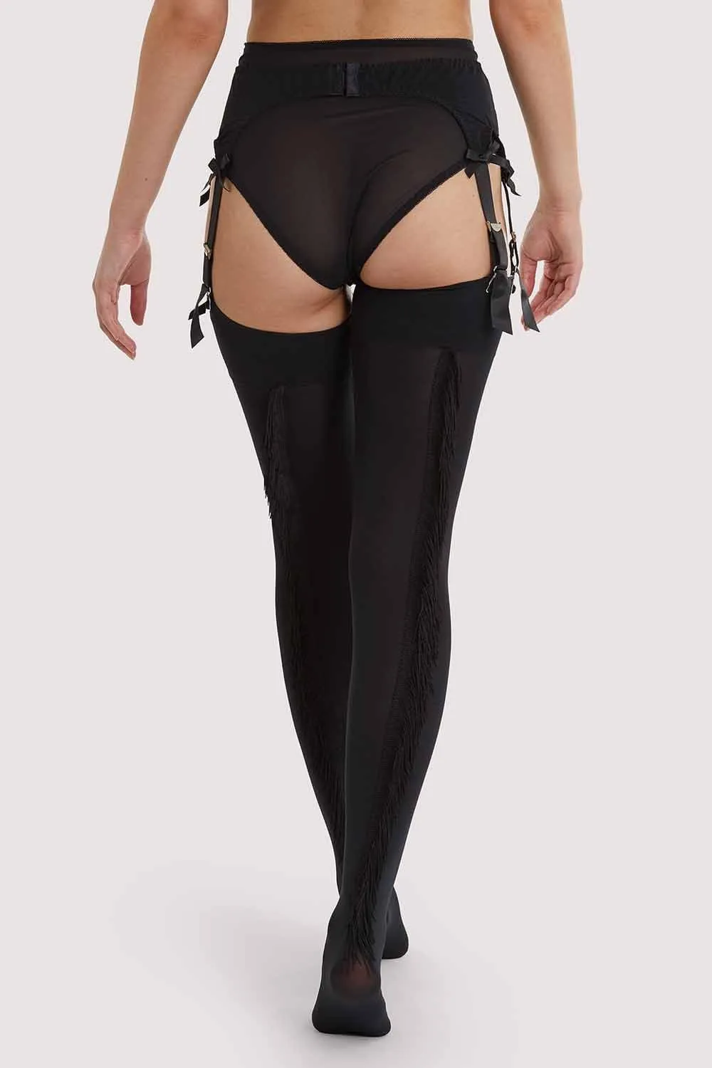 Fringe Stockings Black AUS 8 - 22