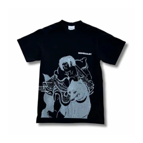 Individualist Kintaro Big Print T-Shirt - Vintage Black
