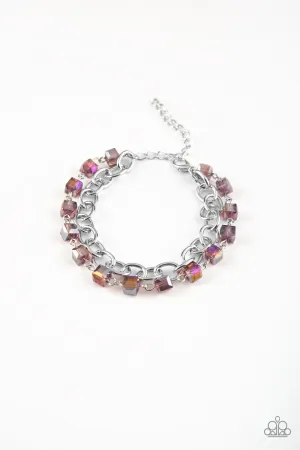 Life Of The Block Party - Purple Bracelet - Paparazzi Accessories