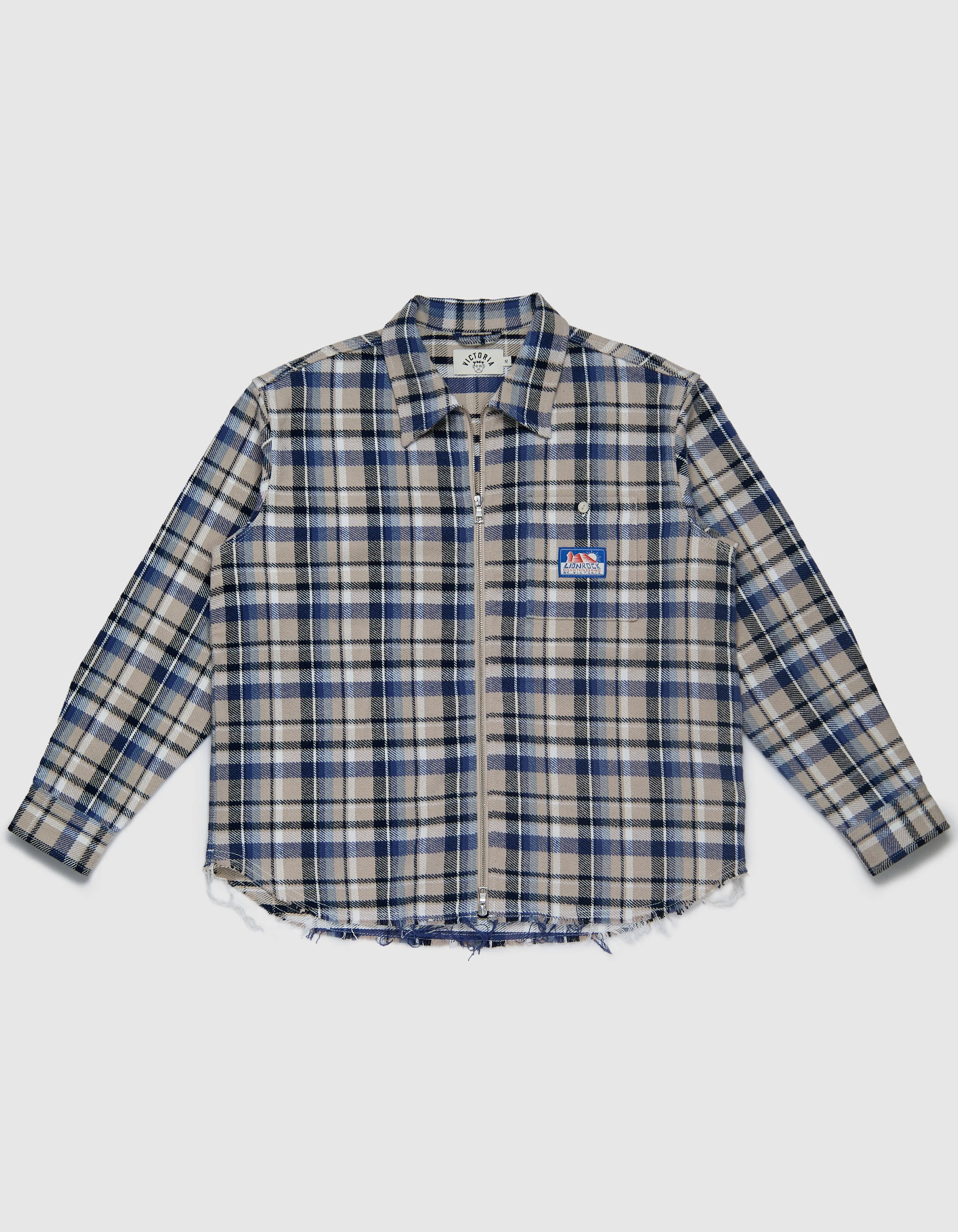 LIONROCK PLAID ZIP SHIRT
