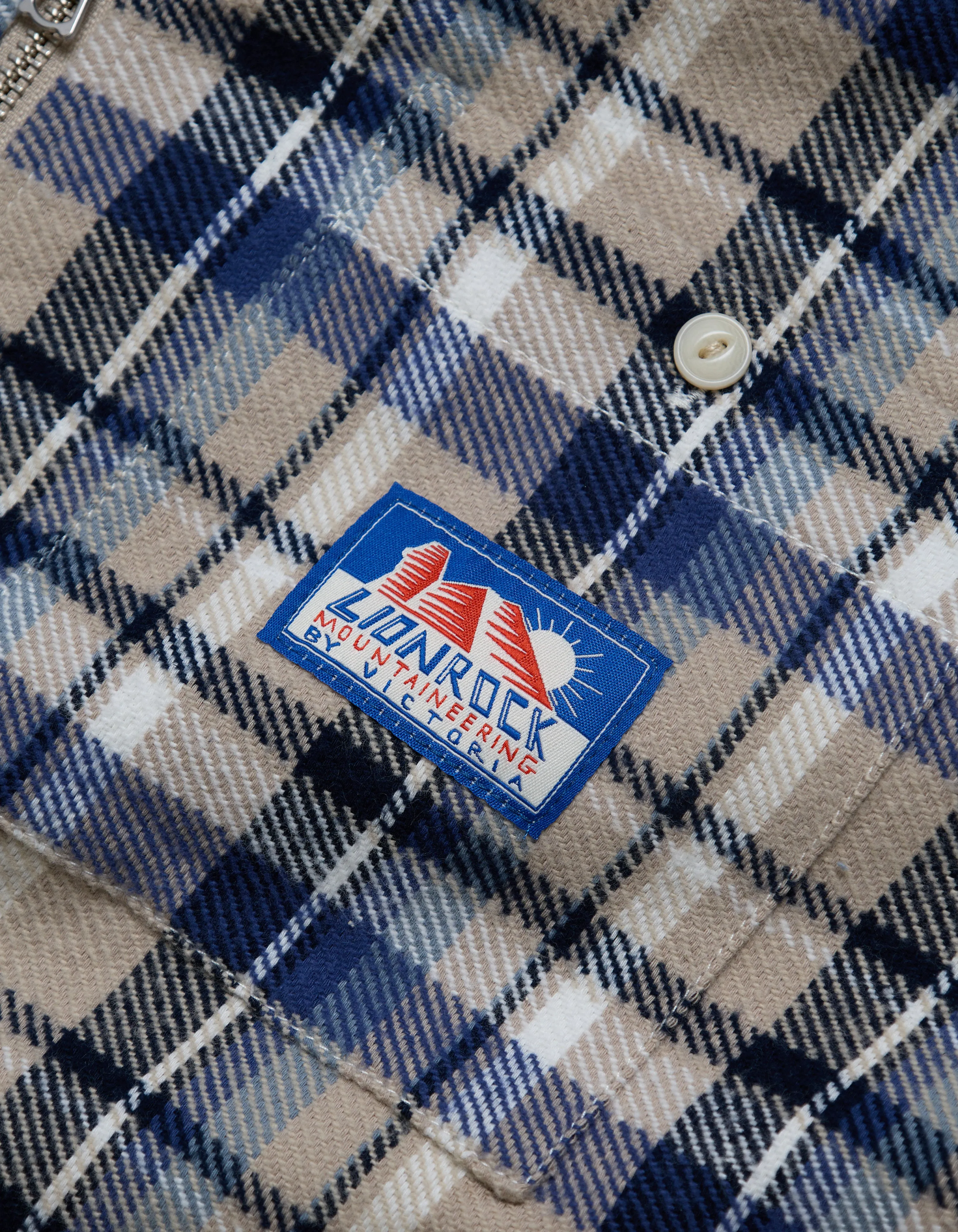 LIONROCK PLAID ZIP SHIRT