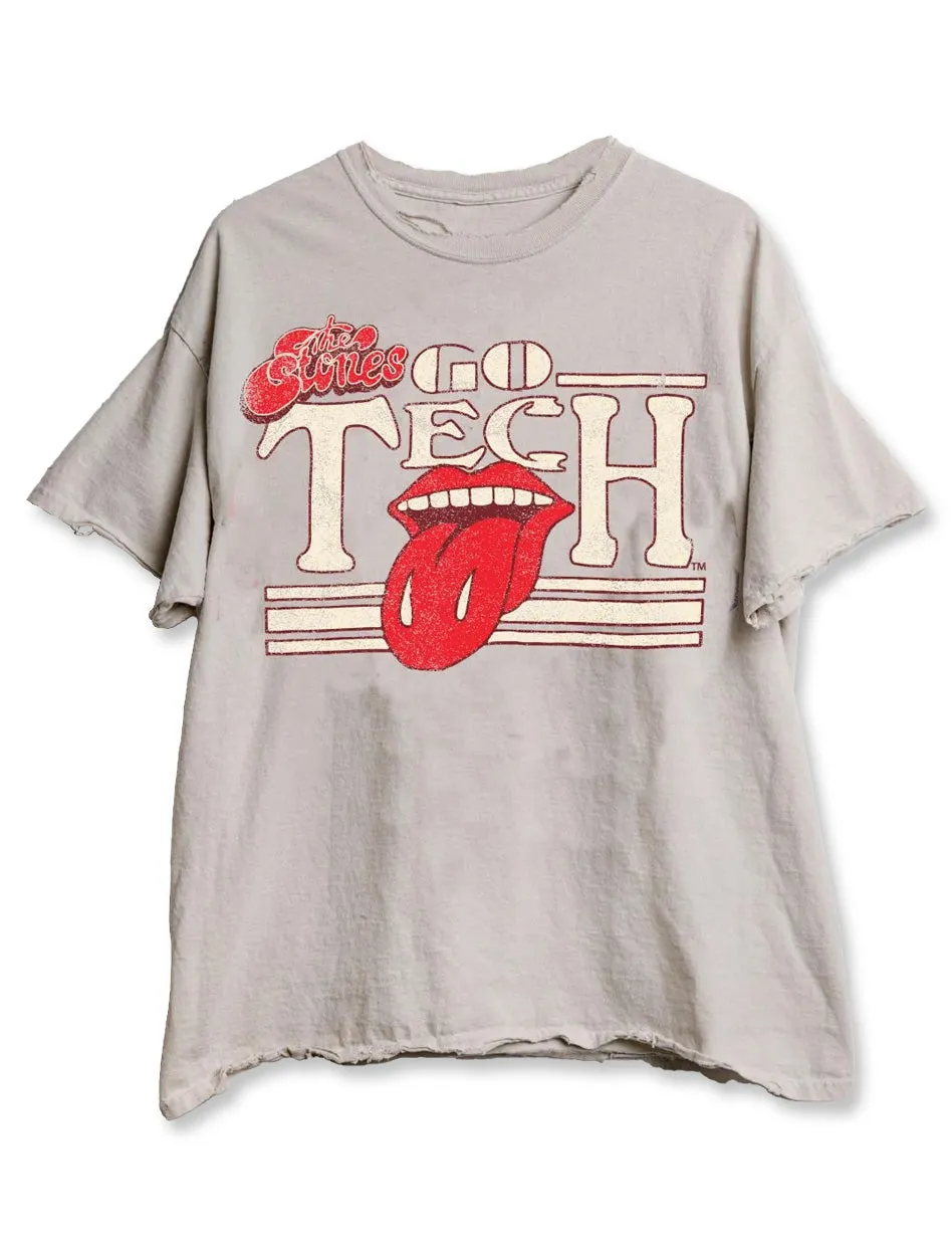 Livy Lu Texas Tech  Rolling Stones "Stoned" Thrifted T-Shirt
