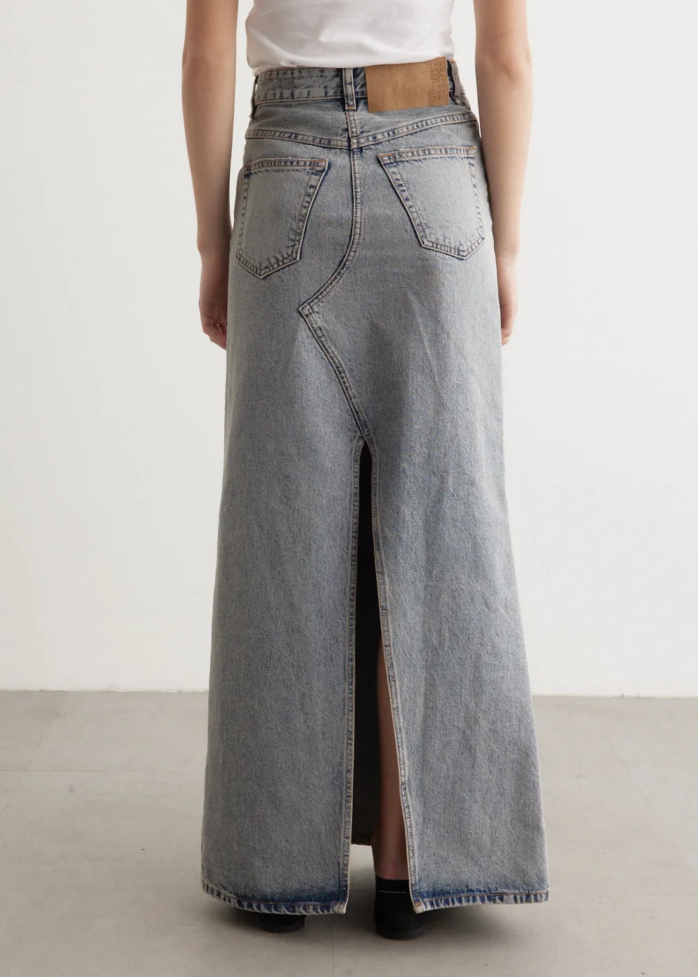 Long Denim Skirt