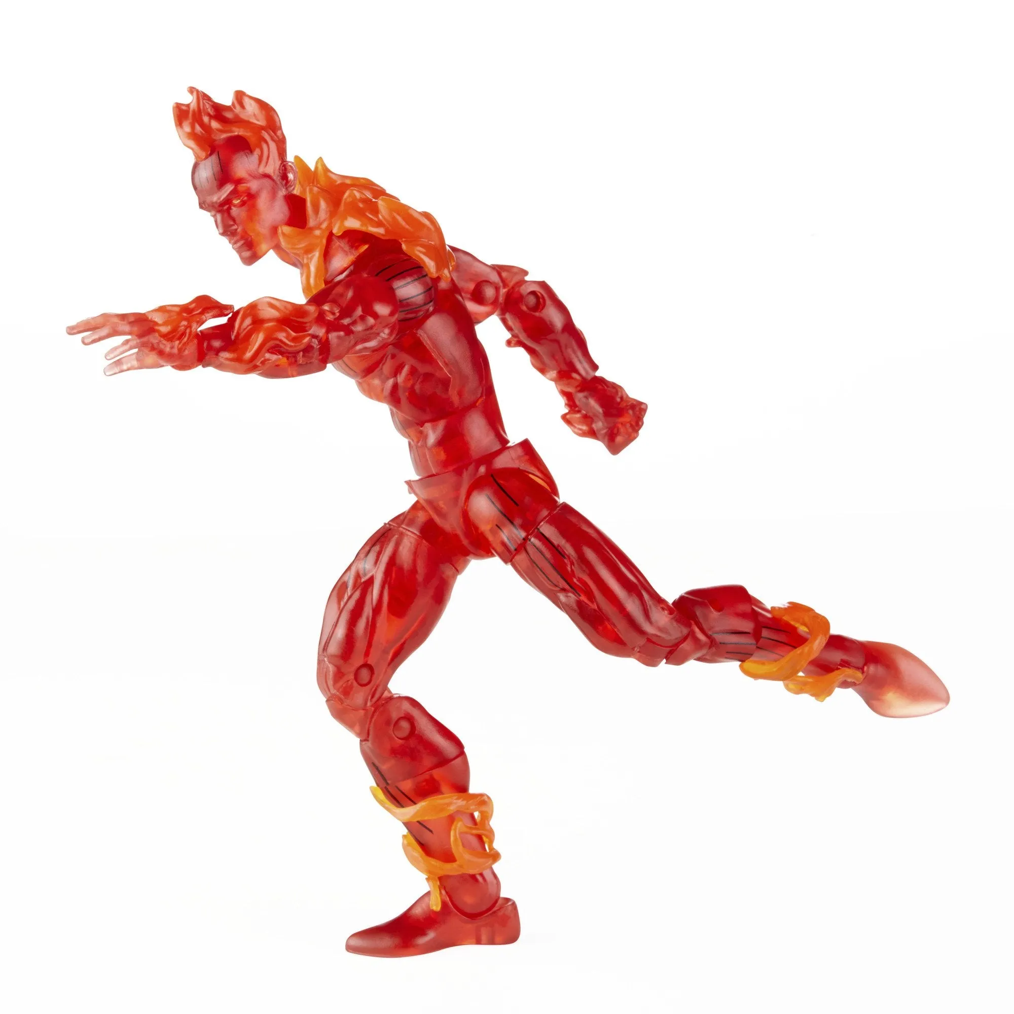 Marvel Legends Retro Fantastic Four: The Human Torch Action Figure, 6 Inch