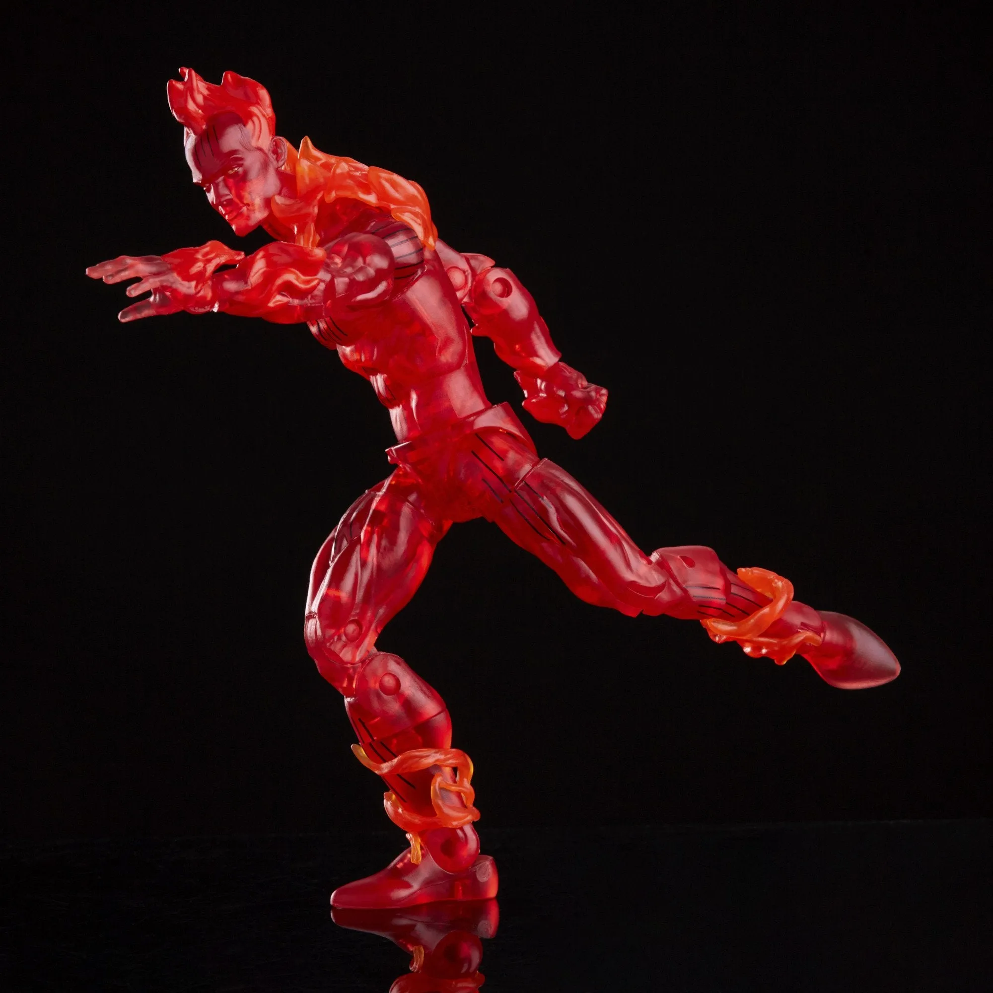 Marvel Legends Retro Fantastic Four: The Human Torch Action Figure, 6 Inch