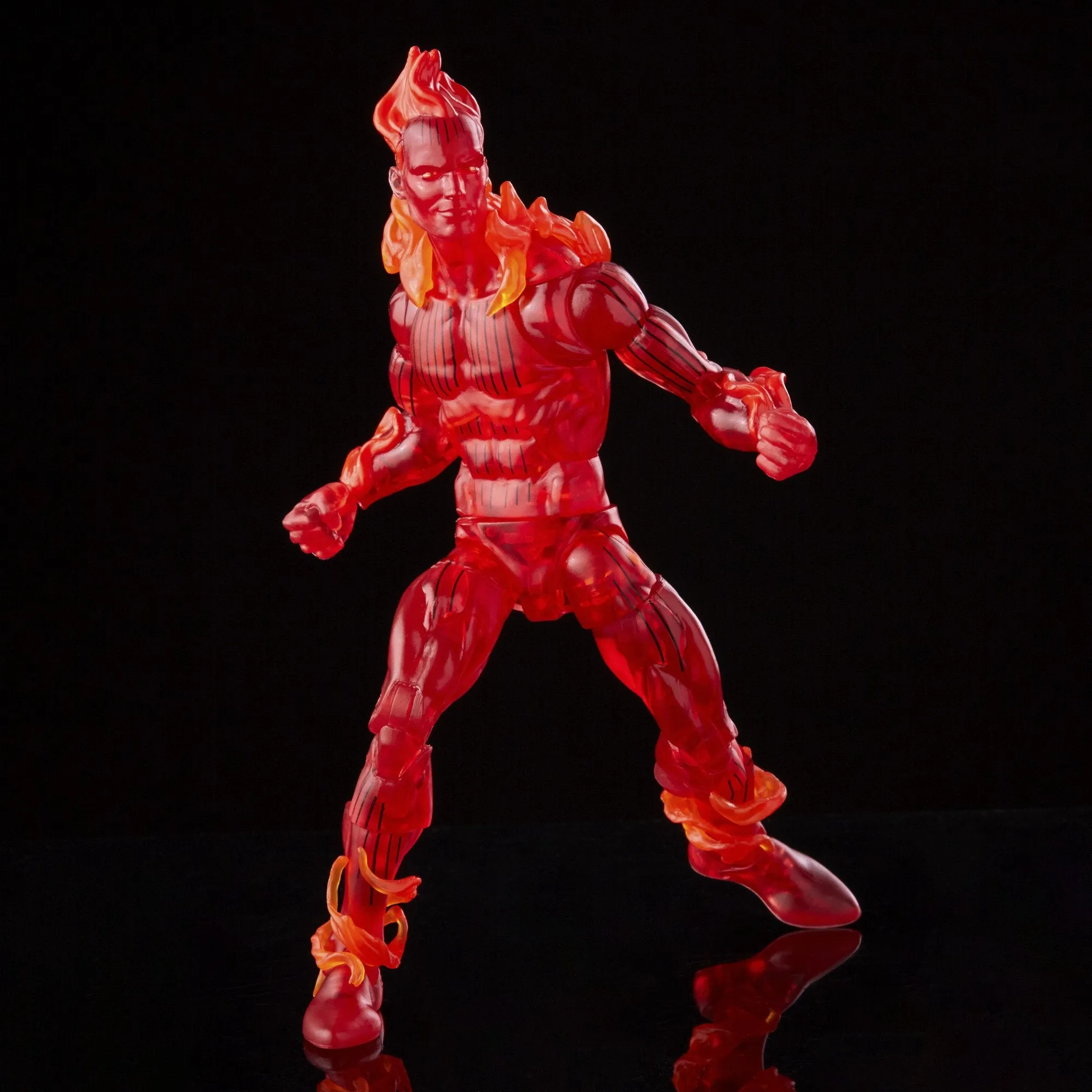 Marvel Legends Retro Fantastic Four: The Human Torch Action Figure, 6 Inch
