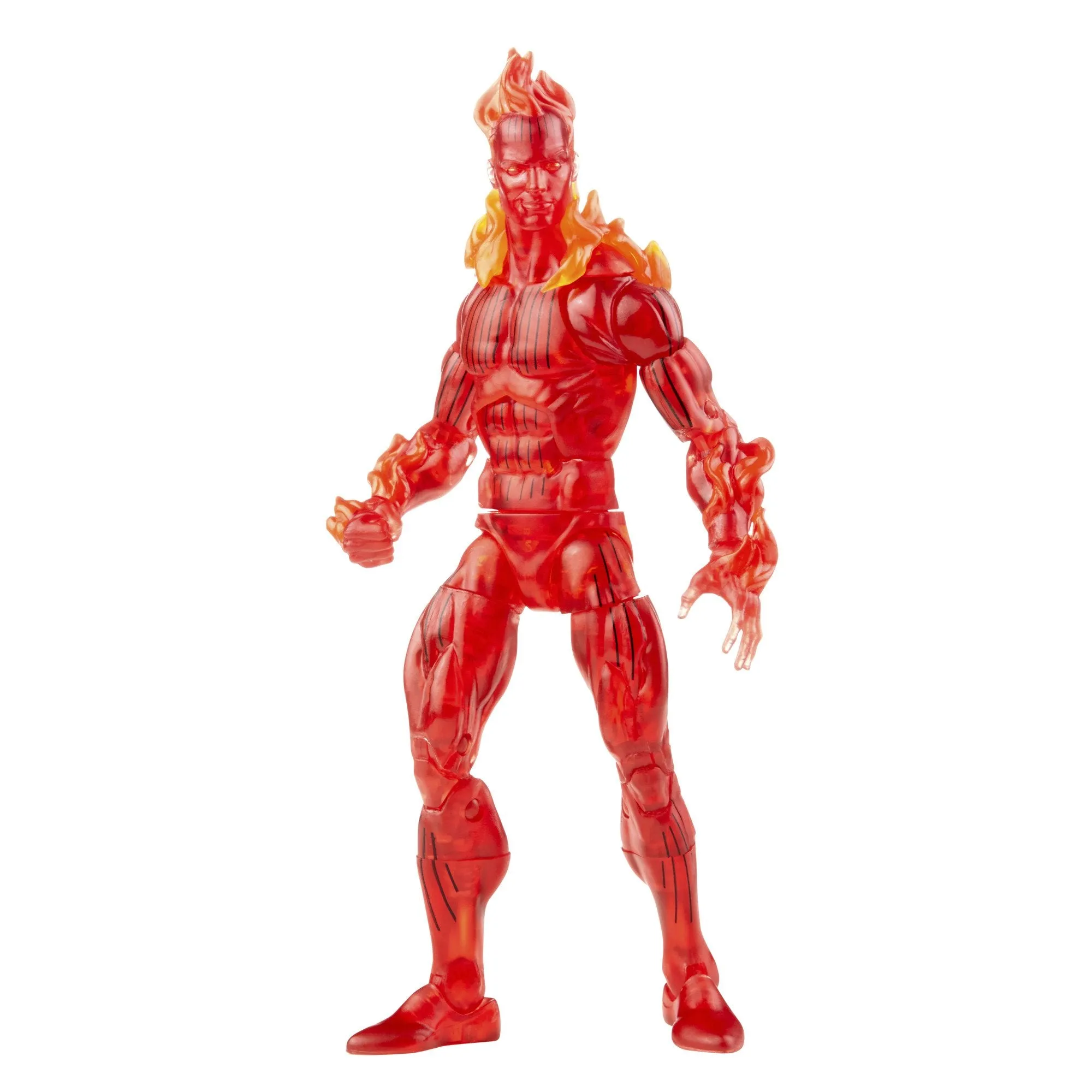 Marvel Legends Retro Fantastic Four: The Human Torch Action Figure, 6 Inch