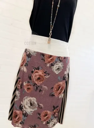 Mauve Rose Funky Knit Skirt
