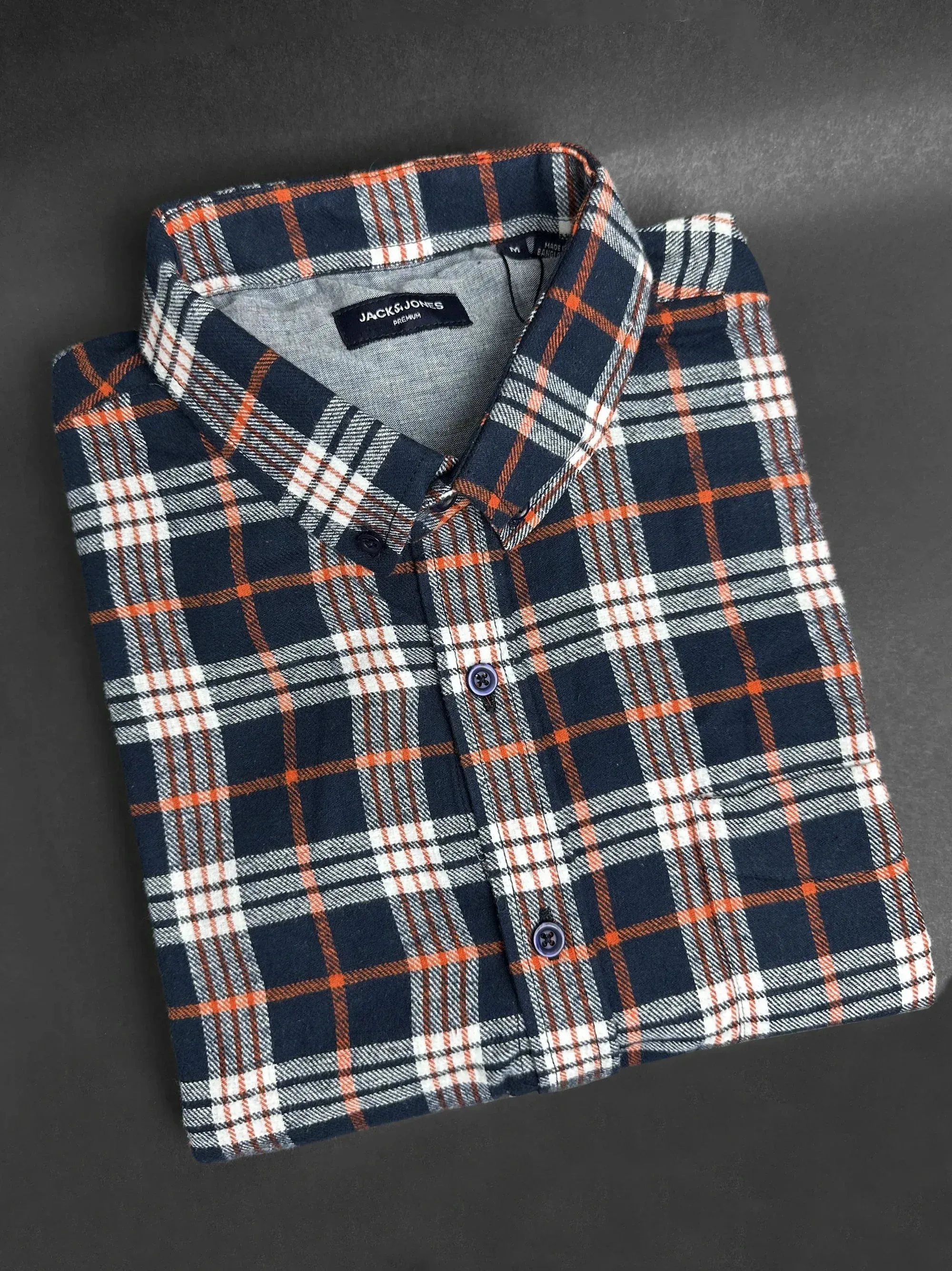 Men's Multicolor Navy Blue Check Shirt