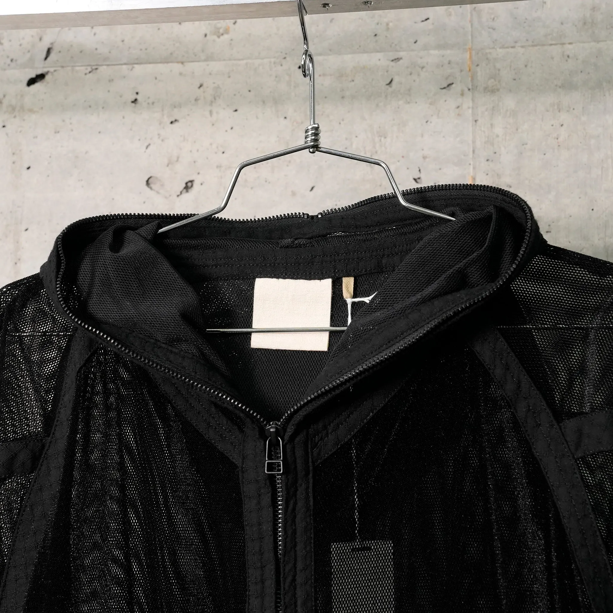 MESH HOODIE 参 / BLACK