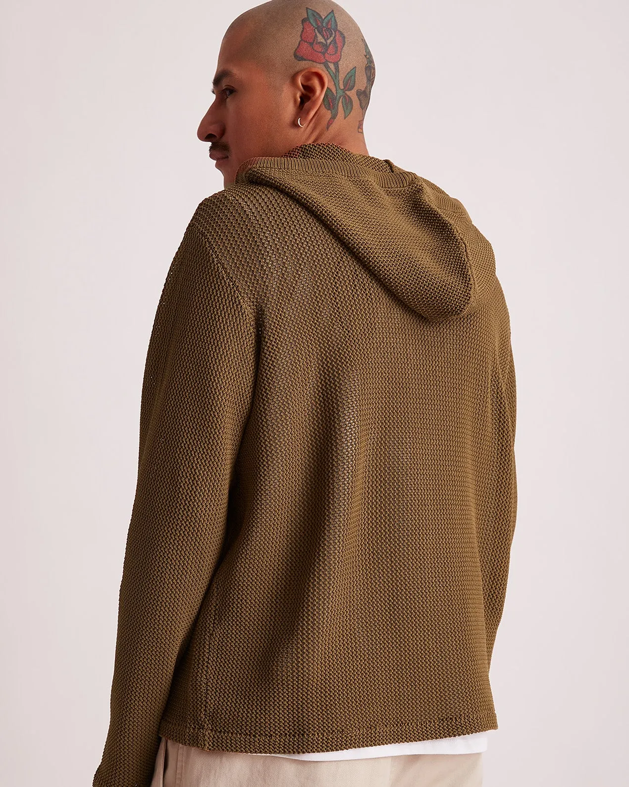 Mesh Knit Hoodie