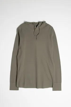 NS2155-7 Mesh Thermal Pullover Hoodie in Army Green