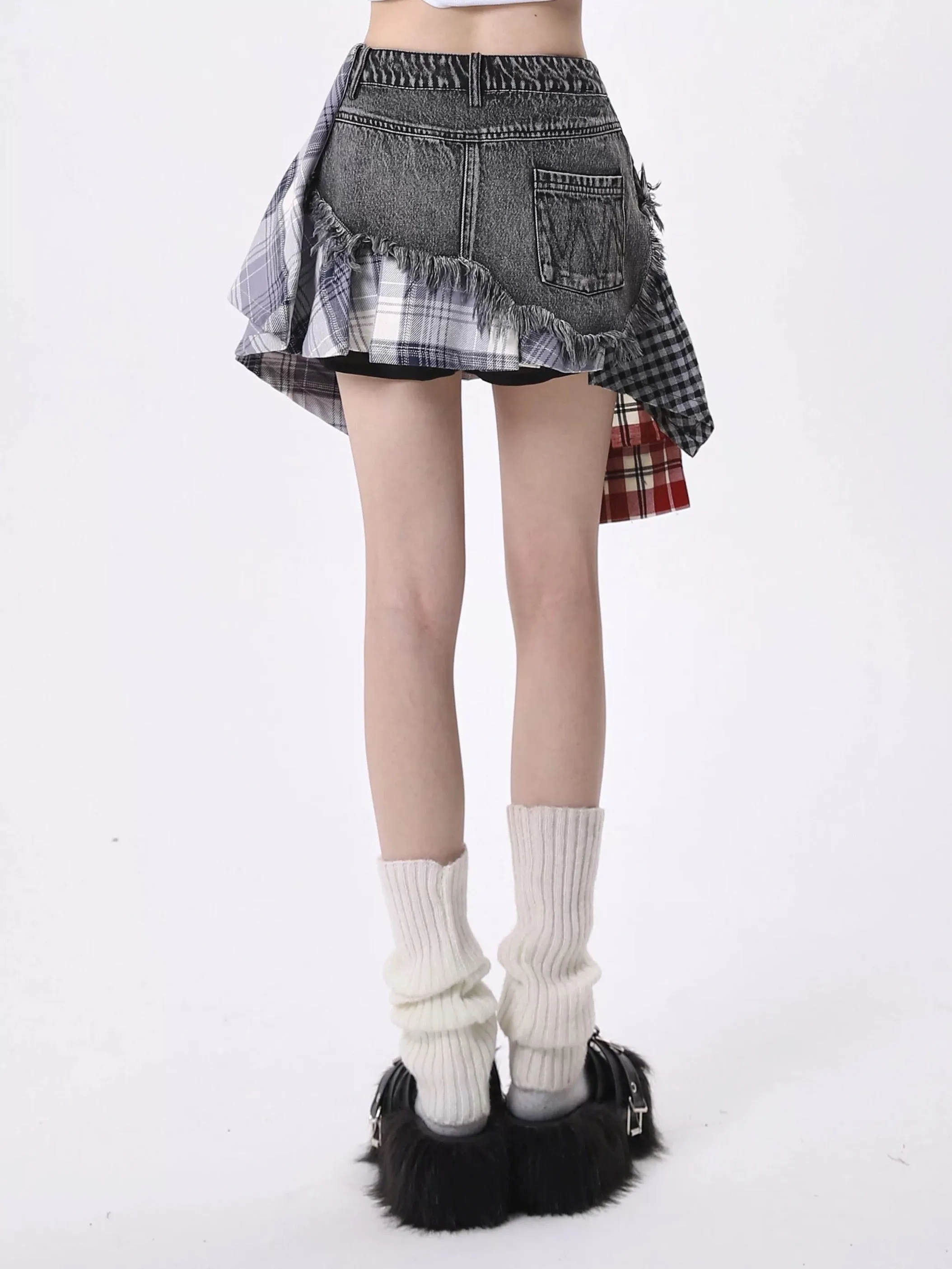 Patchwork Denim Skirt / パッチワーク デニムスカート