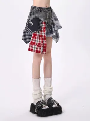 Patchwork Denim Skirt / パッチワーク デニムスカート