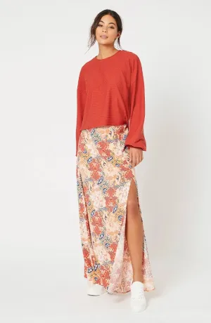 Patchwork Paisley Maxi Skirt