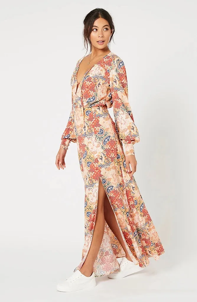 Patchwork Paisley Maxi Skirt