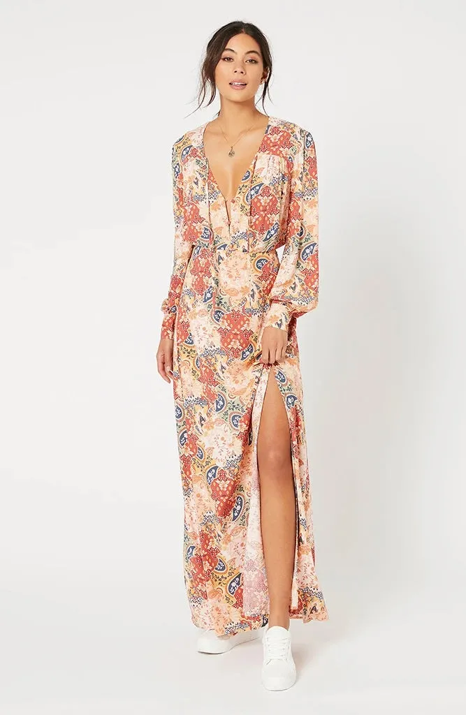 Patchwork Paisley Maxi Skirt