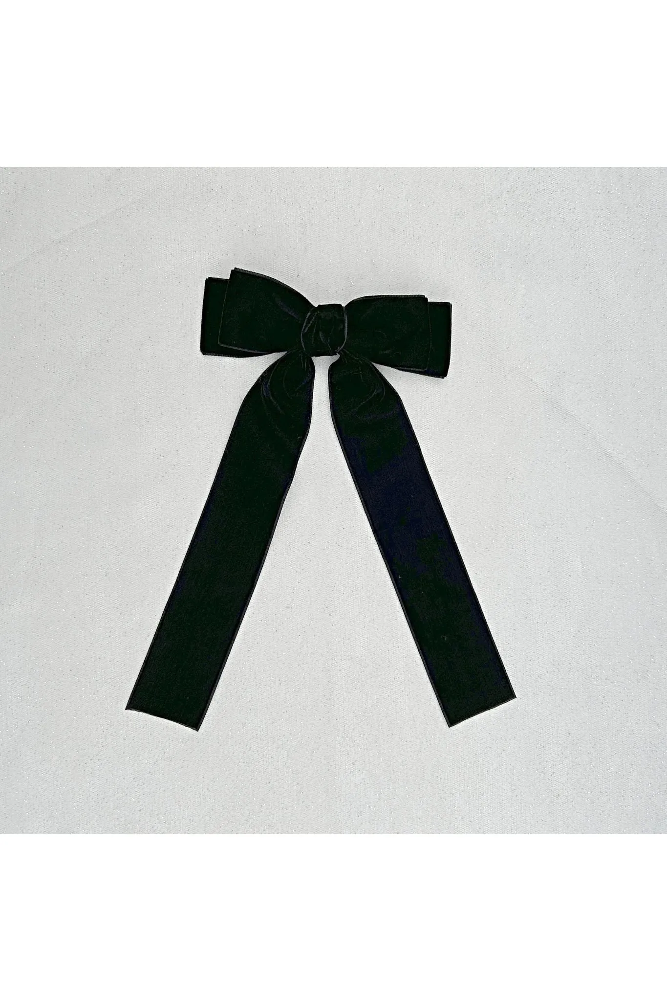 QueenMee Accessories Black Velvet Hair Bow Hair Clip Alligator Clip