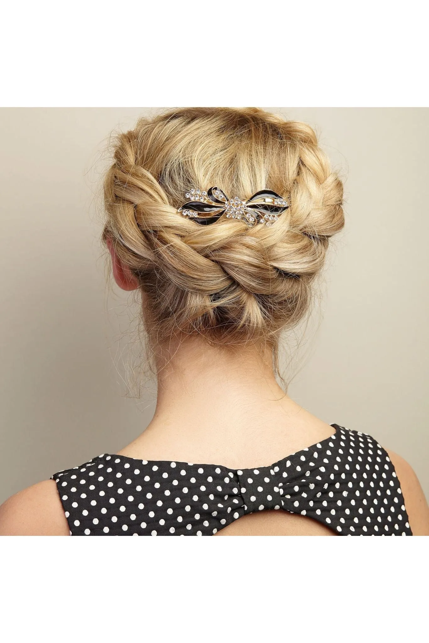 QueenMee Accessories Bow Hair Clip With Diamante
