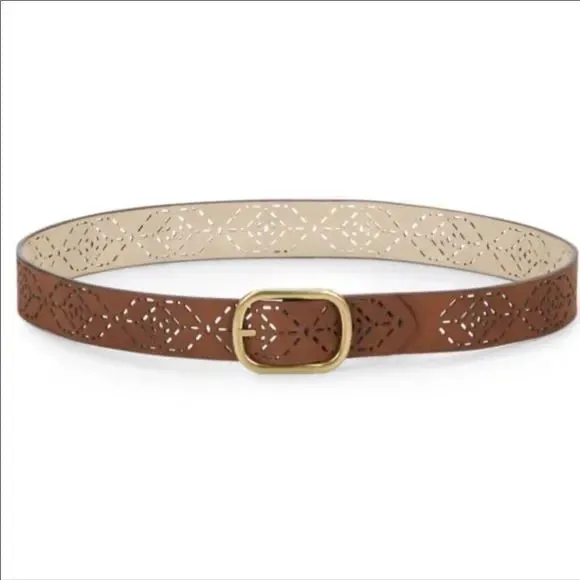 Reversible Laser Cut Out Grommet Belt
