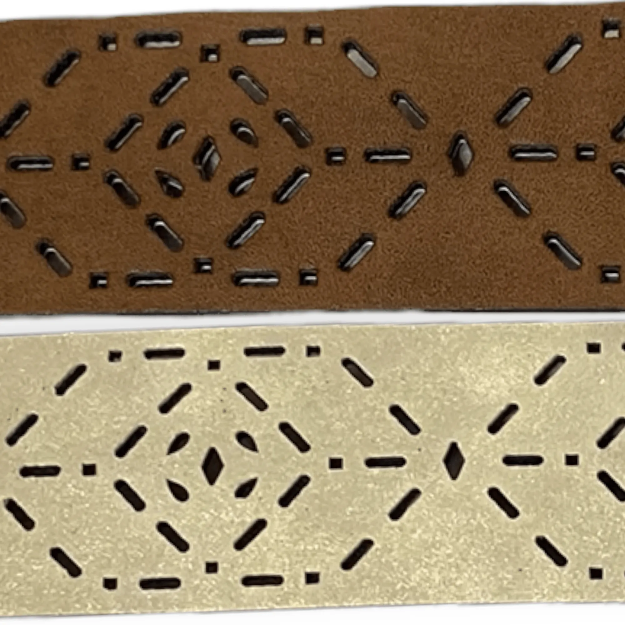 Reversible Laser Cut Out Grommet Belt