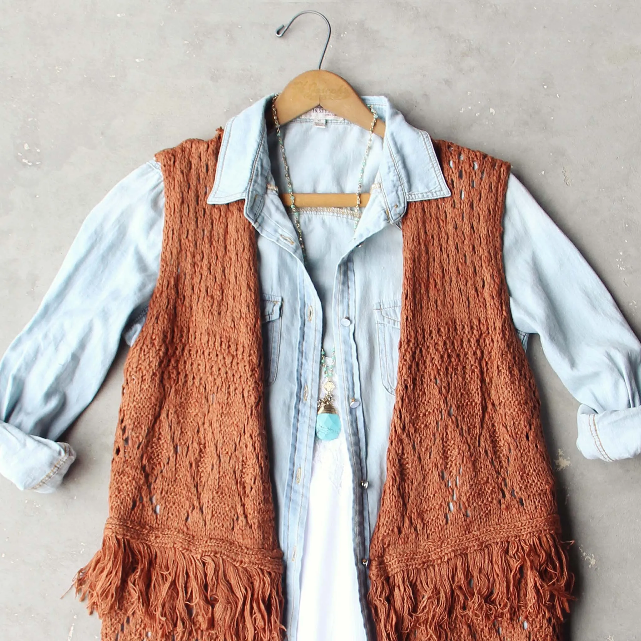 Rusted Romance Sweater Vest