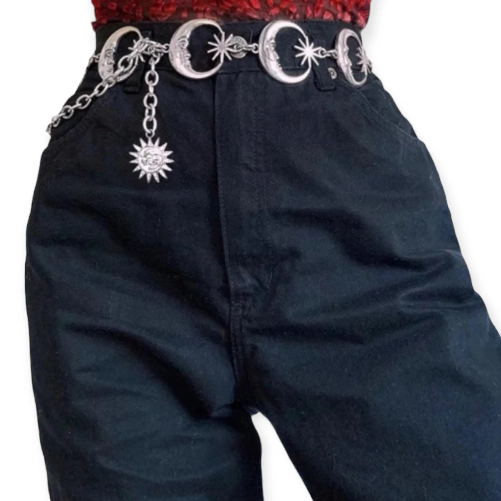 Silver Celestial Chain Belt