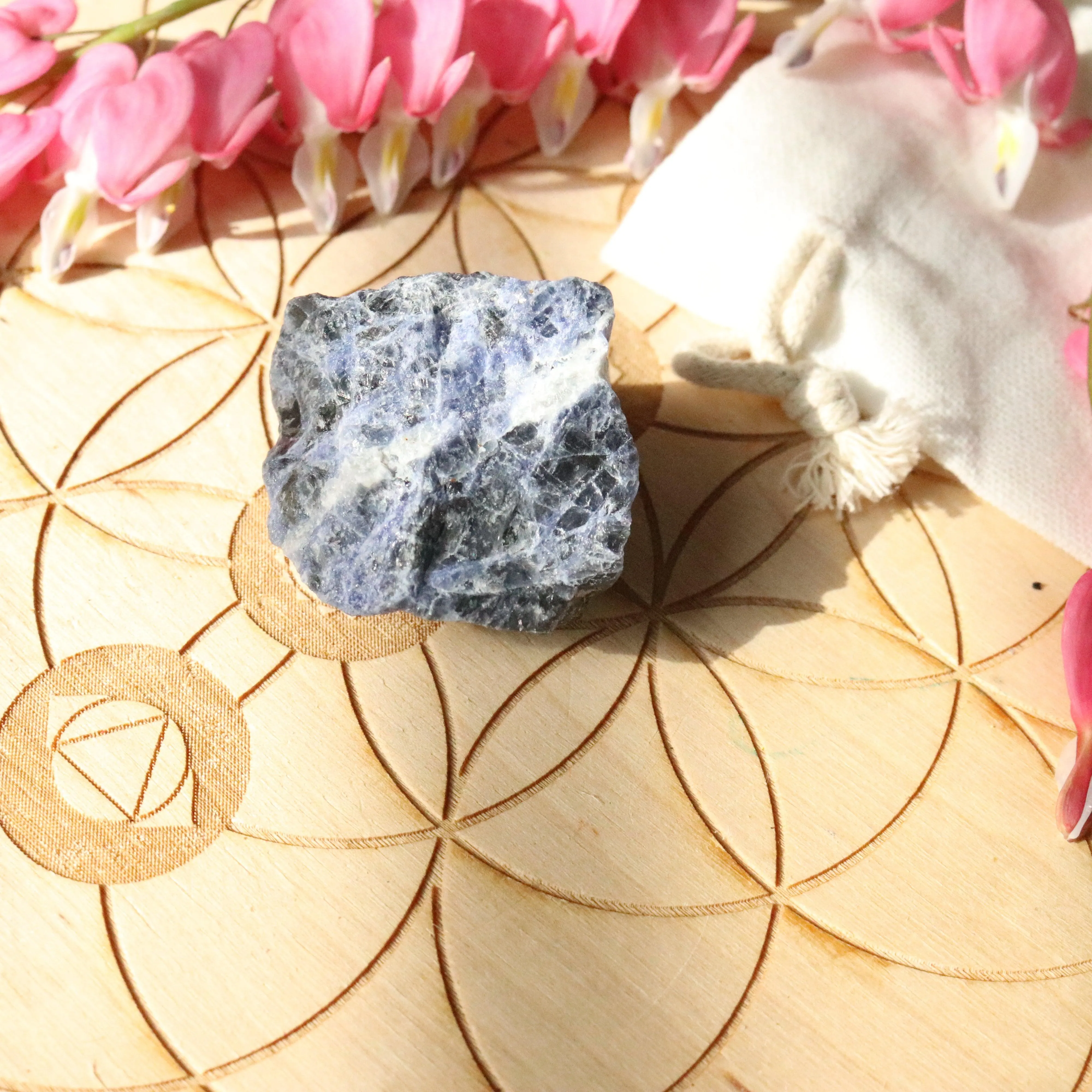 Small Cute Rough Blue Sodalite Specimen ~ Throat Chakra Activations