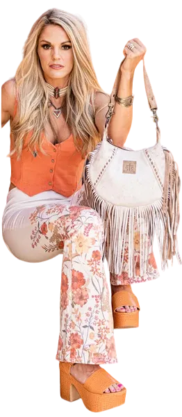 STS Cremello Nellie Fringe Bag